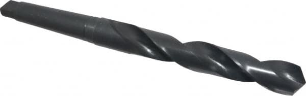 Interstate - 1-3/8", 4MT 118° Point High Speed Steel Taper Shank Drill Bit - Industrial Tool & Supply