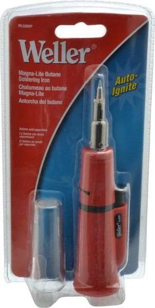 Weller - Self Igniting Butane Soldering Iron & Heat Tool - 25 min Operating Time, 1 oz Fuel Capacity - Exact Industrial Supply