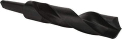 Interstate - 2-7/8", 5MT 118° Point High Speed Steel Taper Shank Drill Bit - Oxide Finish, 10" Flute Length, 17-3/8" OAL, Spiral Flute - Industrial Tool & Supply