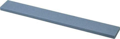Norton - 80 Grit Aluminum Oxide Rectangular Polishing Stone - Medium Grade, 1" Wide x 8" Long x 1/4" Thick - Industrial Tool & Supply