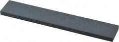 Made in USA - 120 Grit Aluminum Oxide Rectangular Polishing Stone - Fine Grade, 1" Wide x 6" Long x 1/4" Thick - Industrial Tool & Supply