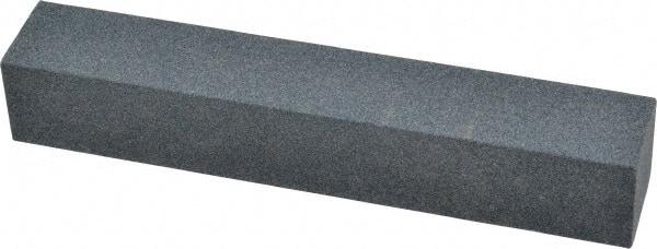 Made in USA - 120 Grit Aluminum Oxide Square Polishing Stone - Fine Grade, 1" Wide x 6" Long x 1" Thick - Industrial Tool & Supply