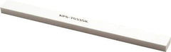 Made in USA - 320 Grit Aluminum Oxide Rectangular Polishing Stone - Extra Fine Grade, 1/2" Wide x 6" Long x 1/4" Thick - Industrial Tool & Supply