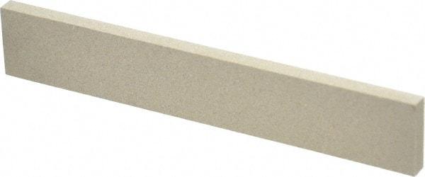 Made in USA - 320 Grit Aluminum Oxide Rectangular Polishing Stone - Extra Fine Grade, 1" Wide x 6" Long x 1/4" Thick - Industrial Tool & Supply