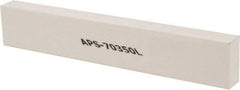Made in USA - 320 Grit Aluminum Oxide Rectangular Polishing Stone - Extra Fine Grade, 1" Wide x 6" Long x 1/2" Thick - Industrial Tool & Supply