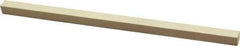Made in USA - 400 Grit Aluminum Oxide Square Polishing Stone - Super Fine Grade, 1/4" Wide x 6" Long x 1/4" Thick - Industrial Tool & Supply