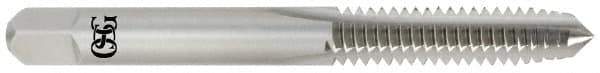 OSG - 5/16-18 UNC 2B 3 Flute Bright Finish High Speed Steel Straight Flute Standard Hand Tap - Bottoming, Right Hand Thread, 2-23/32" OAL, 1-1/8" Thread Length, H5 Limit, Oversize - Exact Industrial Supply
