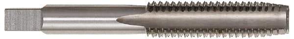 OSG - 9/16-12 UNC 4 Flute Bright Finish High Speed Steel Straight Flute Standard Hand Tap - Plug, Left Hand Thread, 3-19/32" OAL, 1-21/32" Thread Length, H3 Limit, Oversize - Exact Industrial Supply