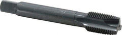 OSG - M16x1.50 Metric Fine, 3 Flute, Oxide Finish, Vanadium High Speed Steel Spiral Point Tap - Plug Chamfer, Right Hand Thread, 100mm OAL, 1-13/16" Thread Length, 0.48" Shank Diam, 6H Class of Fit, Series 259 - Exact Industrial Supply