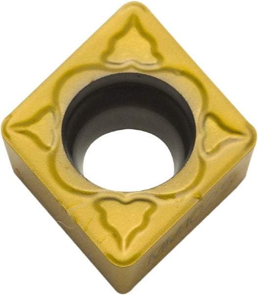 Parlec - CDCD050700 Polycrystalline Diamond (PCD) Boring Insert - Uncoated, 80° Diamond, 15° Relief Angle, 0.156" Inscr Circle, 0.04" Thick, 0.007" Corner Radius - Industrial Tool & Supply