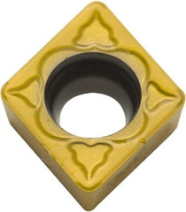 Parlec - CDCD050700 Polycrystalline Diamond (PCD) Boring Insert - Uncoated, 80° Diamond, 15° Relief Angle, 0.156" Inscr Circle, 0.04" Thick, 0.007" Corner Radius - Industrial Tool & Supply