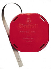 Starrett - 0.024 Inch Thick x 6.10 m Long x 1/2 Inch Wide, Feeler Stock Roll - Tempered Steel - Industrial Tool & Supply