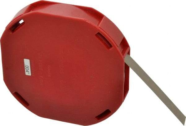 Starrett - 0.004 Inch Thick x 7.62 m Long x 1/2 Inch Wide, Feeler Stock Roll - Tempered Steel - Industrial Tool & Supply