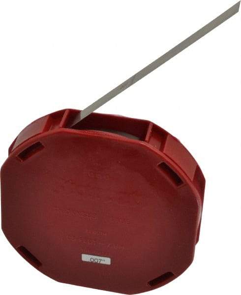 Starrett - 0.007 Inch Thick x 7.62 m Long x 1/2 Inch Wide, Feeler Stock Roll - Tempered Steel - Industrial Tool & Supply