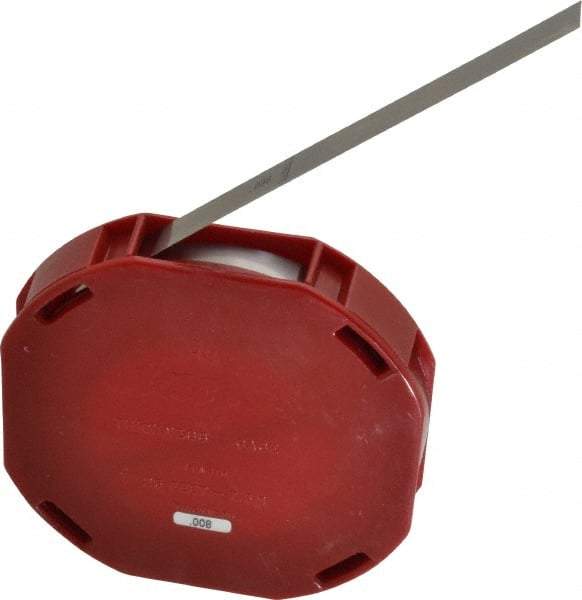 Starrett - 0.008 Inch Thick x 7.62 m Long x 1/2 Inch Wide, Feeler Stock Roll - Tempered Steel - Industrial Tool & Supply