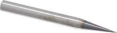 RobbJack - 0.5mm Diam, 0.5mm LOC, 2 Flute Solid Carbide Ball End Mill - AlTiN Finish, Single End, 63mm OAL, 6mm Shank Diam, Spiral Flute - Industrial Tool & Supply
