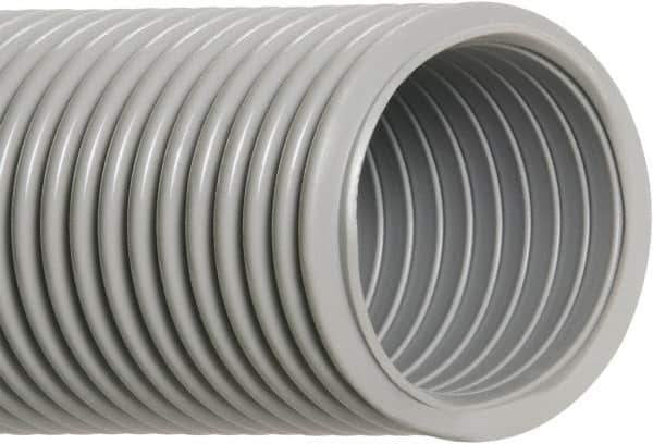Hi-Tech Duravent - 1-1/4" ID, 20 Hg Vac Rating, 22 psi, EVA Vacuum & Duct Hose - 50' Long, Gray, 3-1/2" Bend Radius, -65 to 140°F - Industrial Tool & Supply