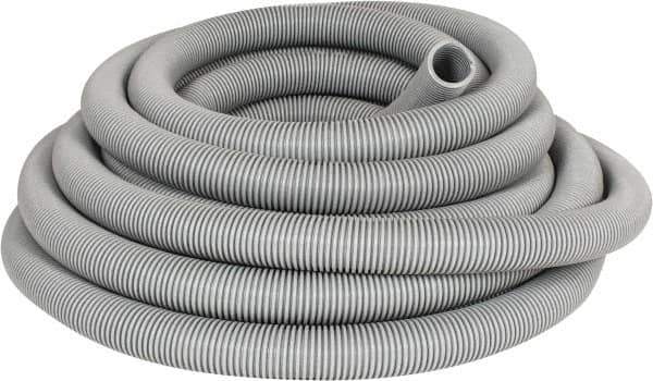 Hi-Tech Duravent - 1-1/2" ID, 18 Hg Vac Rating, 20 psi, EVA Vacuum & Duct Hose - 50' Long, Gray, 4" Bend Radius, -65 to 140°F - Industrial Tool & Supply