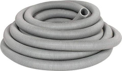Hi-Tech Duravent - 1-1/2" ID, 18 Hg Vac Rating, 20 psi, EVA Vacuum & Duct Hose - 50' Long, Gray, 4" Bend Radius, -65 to 140°F - Industrial Tool & Supply