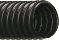 Hi-Tech Duravent - 1" ID, 28 Hg Vac Rating, 10 psi, Thermoplastic Vacuum & Duct Hose - 25' Long, Black, 1" Bend Radius, -40 to 250°F - Industrial Tool & Supply