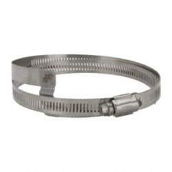 Hi-Tech Duravent - Stainless Steel Hose Clamp - 1/2" Wide x 0.02" Thick, 4-1/4" Hose, 2-3/4 to 4-5/8" Diam - Industrial Tool & Supply