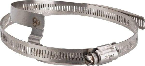 Hi-Tech Duravent - Stainless Steel Hose Clamp - 1/2" Wide x 0.02" Thick, 6-1/4" Hose, 5-1/4 to 6-5/8" Diam - Industrial Tool & Supply