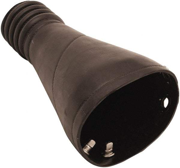 Hi-Tech Duravent - Custom EPDM Universal Adapter - 8" Long, Oval ID Range - Industrial Tool & Supply