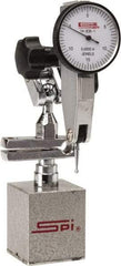 SPI - 0.0005" Graduation, 0-15-0 Dial Reading, Indicator & Base Kit - 2.36" Base Length x 1.9" Base Width x 2" Base Height, 1-1/4" Dial Diam - Industrial Tool & Supply