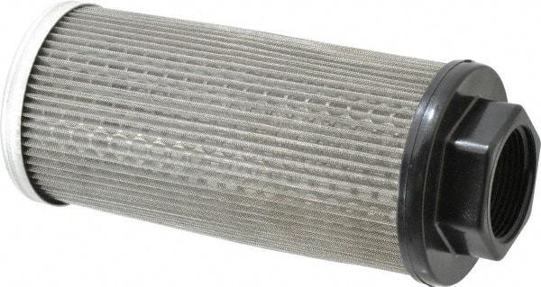 Flow Ezy Filters - 60 Mesh, 76 LPM, 20 GPM, 3.2" Diam, Female Suction Strainer without Bypass - 1-1/4 Port NPT, 7.4" Long - Industrial Tool & Supply