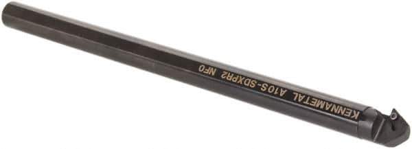 Kennametal - 21.59mm Min Bore Diam, 10" OAL, 5/8" Shank Diam, A-SDXP Indexable Boring Bar - DP.. Insert, Screw Holding Method - Industrial Tool & Supply