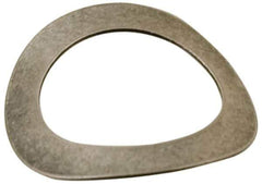 Made in USA - #2 Screw, 0.091" ID x 0.135" OD, Grade 300 Stainless Steel Single Wave Washer - 0.004" Thick, 0.03" Overall Height, 0.004" Deflection, 0.52 Lb at Deflection - Industrial Tool & Supply