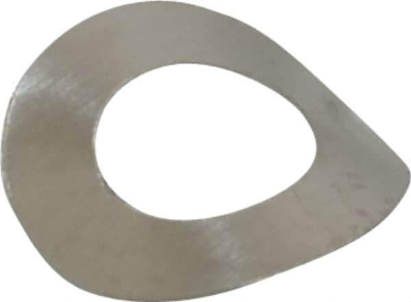 Made in USA - #5 Screw, 0.13" ID x 0.25" OD, Grade 300 Stainless Steel Single Wave Washer - 0.004" Thick, 0.055" Overall Height, 0.014" Deflection, 0.77 Lb at Deflection - Industrial Tool & Supply