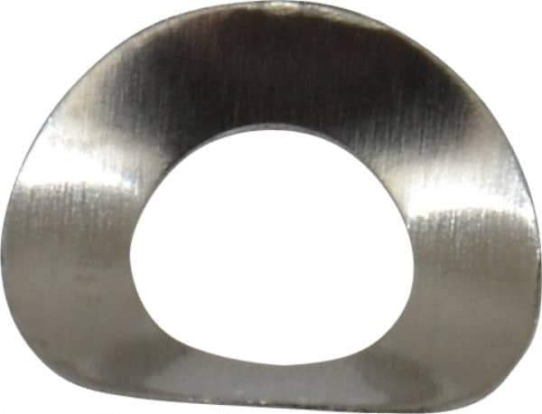 Made in USA - #6 Screw, 0.143" ID x 0.275" OD, Grade 300 Stainless Steel Single Wave Washer - 0.005" Thick, 0.062" Overall Height, 0.014" Deflection - Industrial Tool & Supply