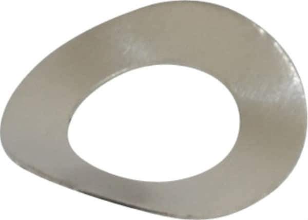 Made in USA - #8 Screw, 0.16" ID x 0.29" OD, Grade 300 Stainless Steel Single Wave Washer - 0.006" Thick, 0.053" Overall Height, 0.013" Deflection - Industrial Tool & Supply