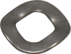 Made in USA - #10 Screw, 0.203" ID x 0.368" OD, Grade 17-7 PH-A Stainless Steel Triple Wave Washer - 0.016" Thick, 0.045" Overall Height, 0.003" Deflection - Industrial Tool & Supply