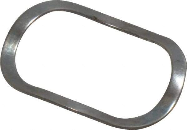 Made in USA - 7/8-15/16" Screw, 0.921" ID x 1.105" OD, Grade 17-7 PH-A Stainless Steel Triple Wave Washer - 0.02" Thick, 0.132" Overall Height, 0.033" Deflection - Industrial Tool & Supply