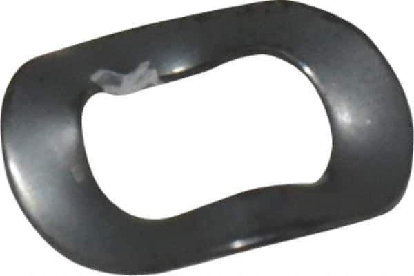 Made in USA - #10 Screw, 0.221" ID x 0.375" OD, Grade 1074-1095 Spring Steel Triple Wave Washer - 0.012" Thick, 0.047" Overall Height, 0.005" Deflection - Industrial Tool & Supply