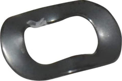 Made in USA - #10 Screw, 0.221" ID x 0.375" OD, Grade 1074-1095 Spring Steel Triple Wave Washer - 0.012" Thick, 0.047" Overall Height, 0.005" Deflection - Industrial Tool & Supply