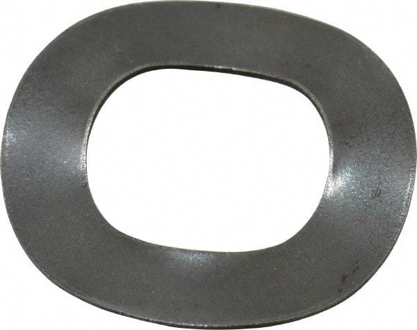 Made in USA - 7/16" Screw, 0.474" ID x 0.815" OD, Grade 1074-1095 Spring Steel Triple Wave Washer - 0.02" Thick, 0.07" Overall Height, 0.014" Deflection, 88.22 Lb at Deflection - Industrial Tool & Supply