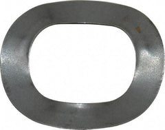 Made in USA - 5/8" Screw, 0.642" ID x 1" OD, Grade 1074-1095 Spring Steel Triple Wave Washer - 0.016" Thick, 0.105" Overall Height, 0.029" Deflection, 42.67 Lb at Deflection - Industrial Tool & Supply