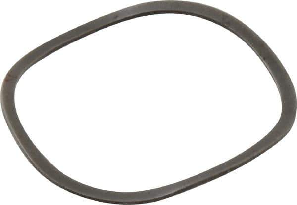 Made in USA - 1" Screw, 1.098" ID x 1.224" OD, Grade 1074-1095 Spring Steel Triple Wave Washer - 0.025" Thick, 0.107" Overall Height, 0.037" Deflection, 29.09 Lb at Deflection - Industrial Tool & Supply