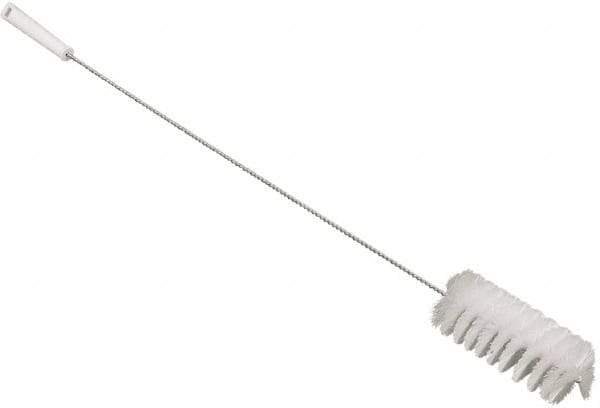 Vikan - 3" Diam Polyester Valve Brush - 34-1/4" OAL, 6-1/2" Head Length, Polypropylene & Stainless Steel Handle - Industrial Tool & Supply