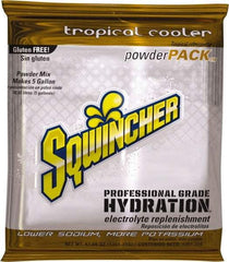 Sqwincher - 47.66 oz Pack Tropical Cooler Activity Drink - Powdered, Yields 5 Gal - Industrial Tool & Supply