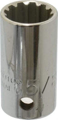 Proto - 1/2" Drive, 5/8" Socket, Spline Socket - 12 Points, 1-9/16" OAL - Industrial Tool & Supply