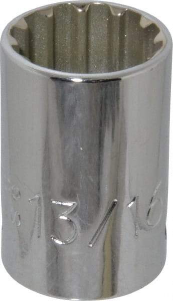 Proto - 1/2" Drive, 13/16" Socket, Spline Socket - 12 Points, 1-9/16" OAL - Industrial Tool & Supply