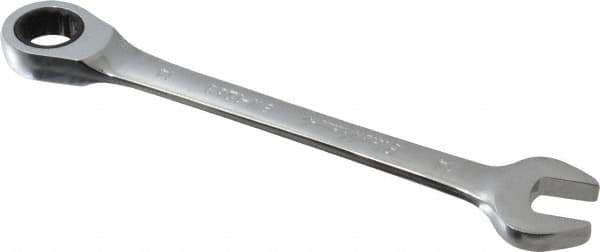Blackhawk by Proto - 14mm 12 Point Combination Wrench - 15° Head Angle, 7-3/32" OAL, Steel, Chrome Finish - Industrial Tool & Supply