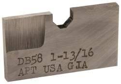 APT - 1-13/16 Inch Diameter, 3/16 Inch Thick, High Speed Steel Auxiliary Pilot Blade - Series D, DX15 Auxiliary Pilot Required - Industrial Tool & Supply