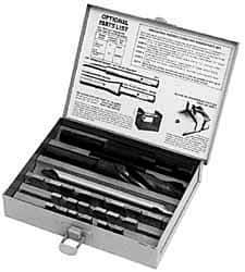 APT - 1-1/4 to 2-1/2" Blade Diam, 3/4" Pilot Diam, 3/4" Twist Drill Diam, Pilot Holder, Blade & Drill Kit - High Speed Steel Blade, Straight Pilot Holder Shank, Straight Drill Shank, Series D - Industrial Tool & Supply