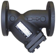 Legend Valve - 6" Pipe, Flanged Ends, Cast Iron Y-Strainer - 200 psi WOG Rating, 150 psi WSP Rating - Industrial Tool & Supply