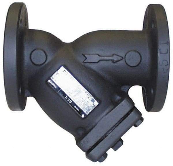 Legend Valve - 3" Pipe, Flanged Ends, Cast Iron Y-Strainer - 200 psi WOG Rating, 150 psi WSP Rating - Industrial Tool & Supply